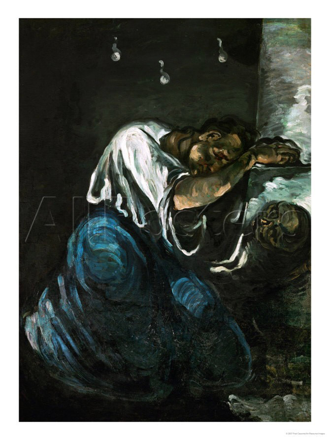 Mary Magdalene or Sorrow, circa 1869 By Paul Cezanne